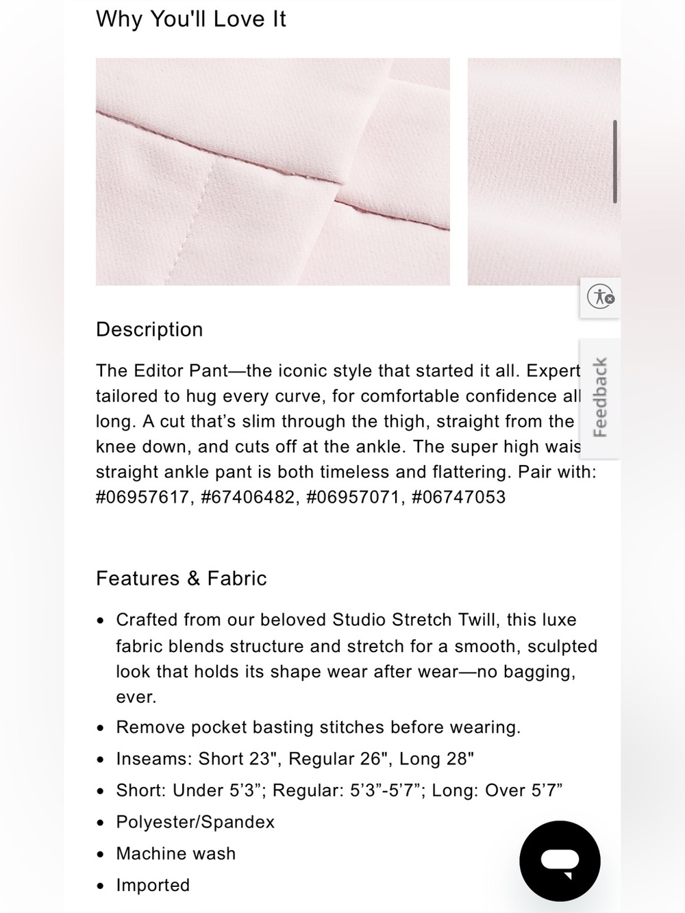 Express Straight Ankle High Rise Dress Pants in Light Pink - Size: Small NWT - Picture 3 of 14